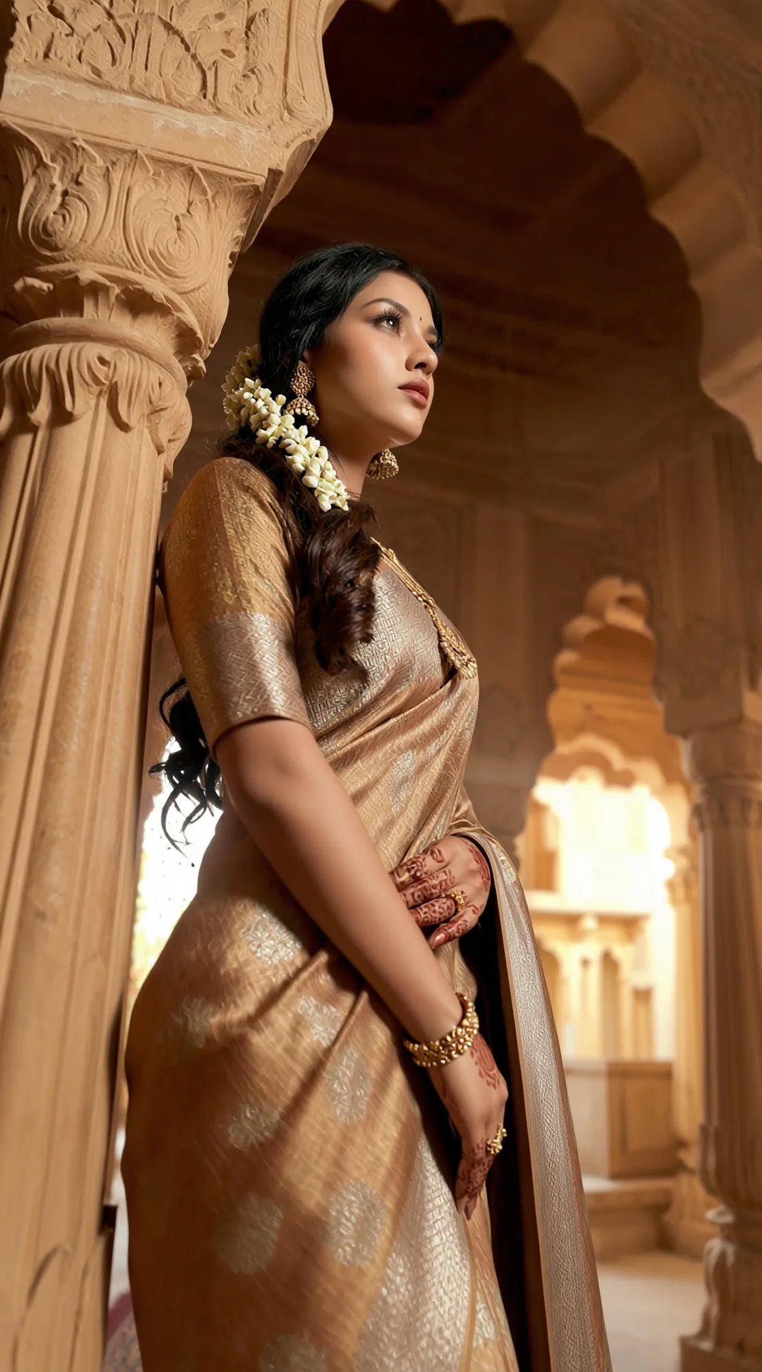 Sparkling best sarees for your Holi Temple Visit in 2026 - Holi 2026 Saroj Jain