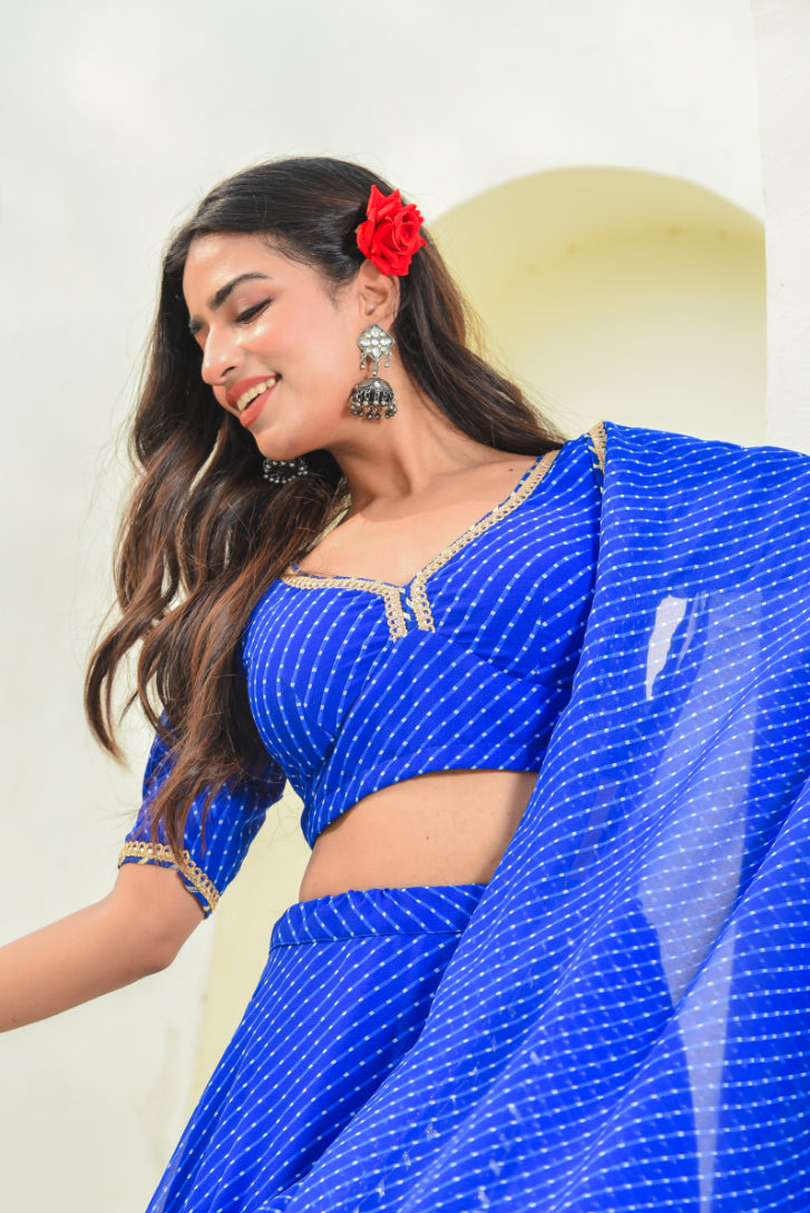 Mothada Umbrella Lehenga Set Full Look - Designer Ethnic Wear