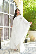 White Majesty Cape Dress