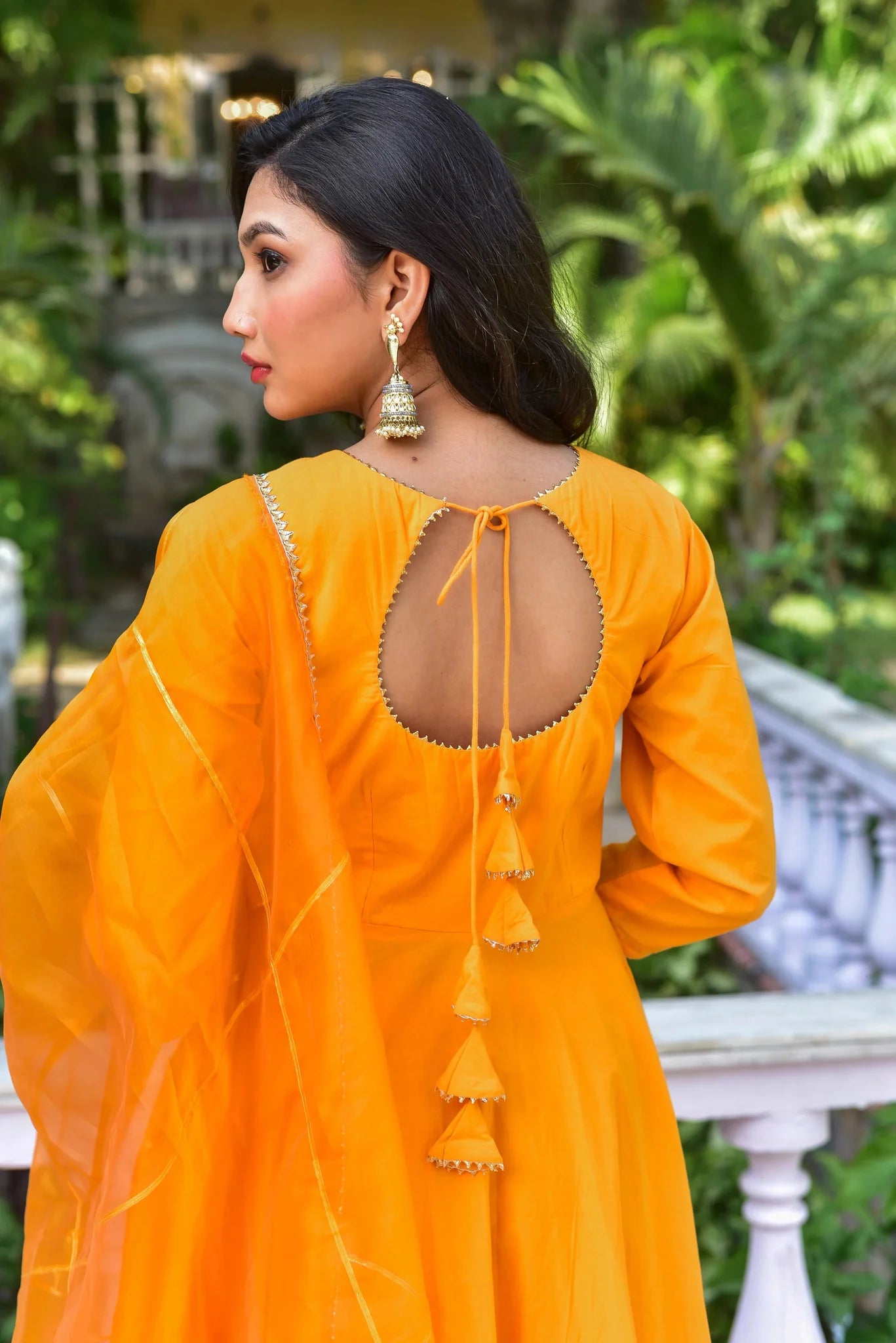 Haldi Yellow Angrakha Anarkali Set