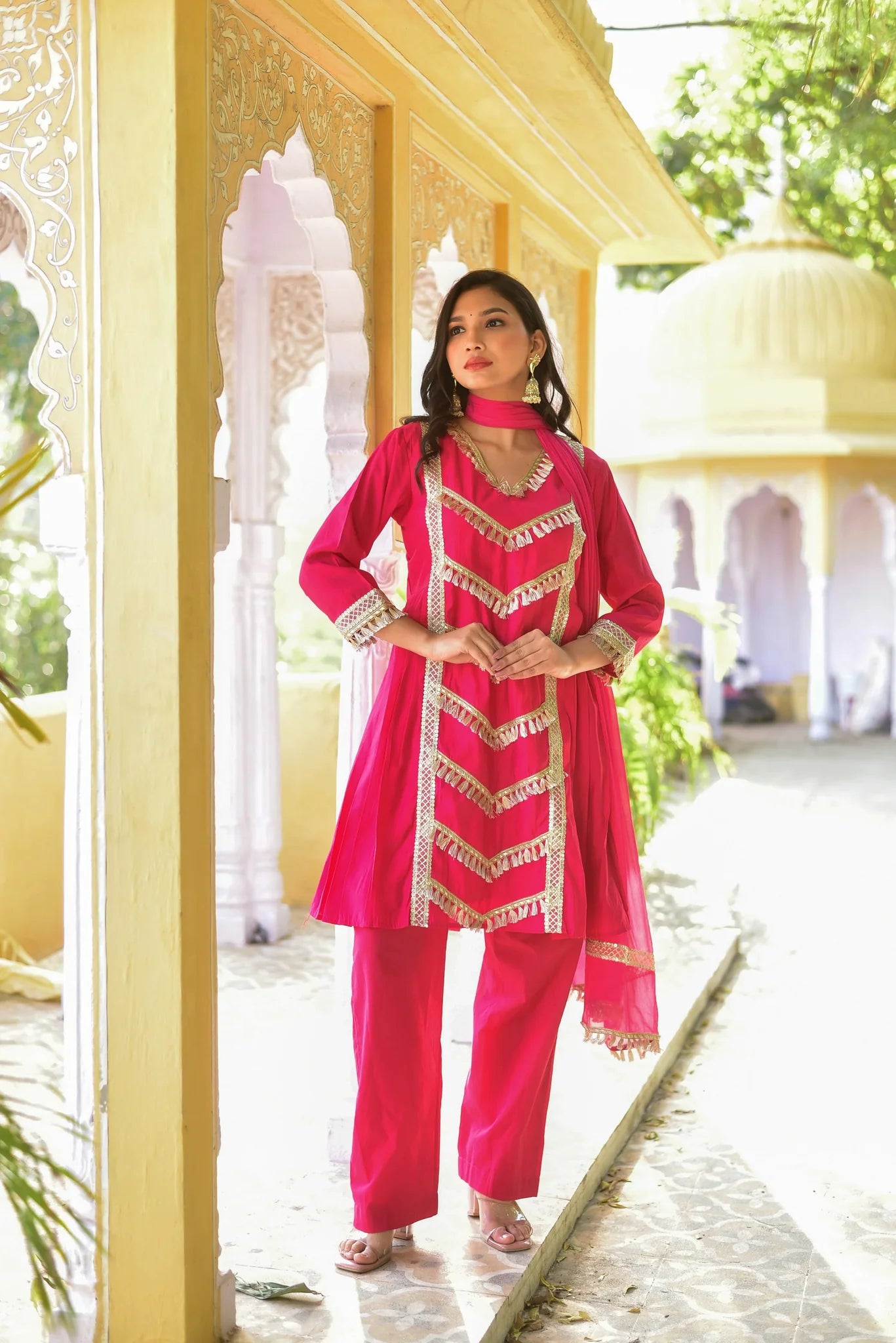 Peony Pink Kurta & Pant Set