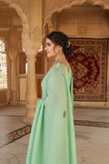 Ethereal Sea Green Soft Tissue Saree