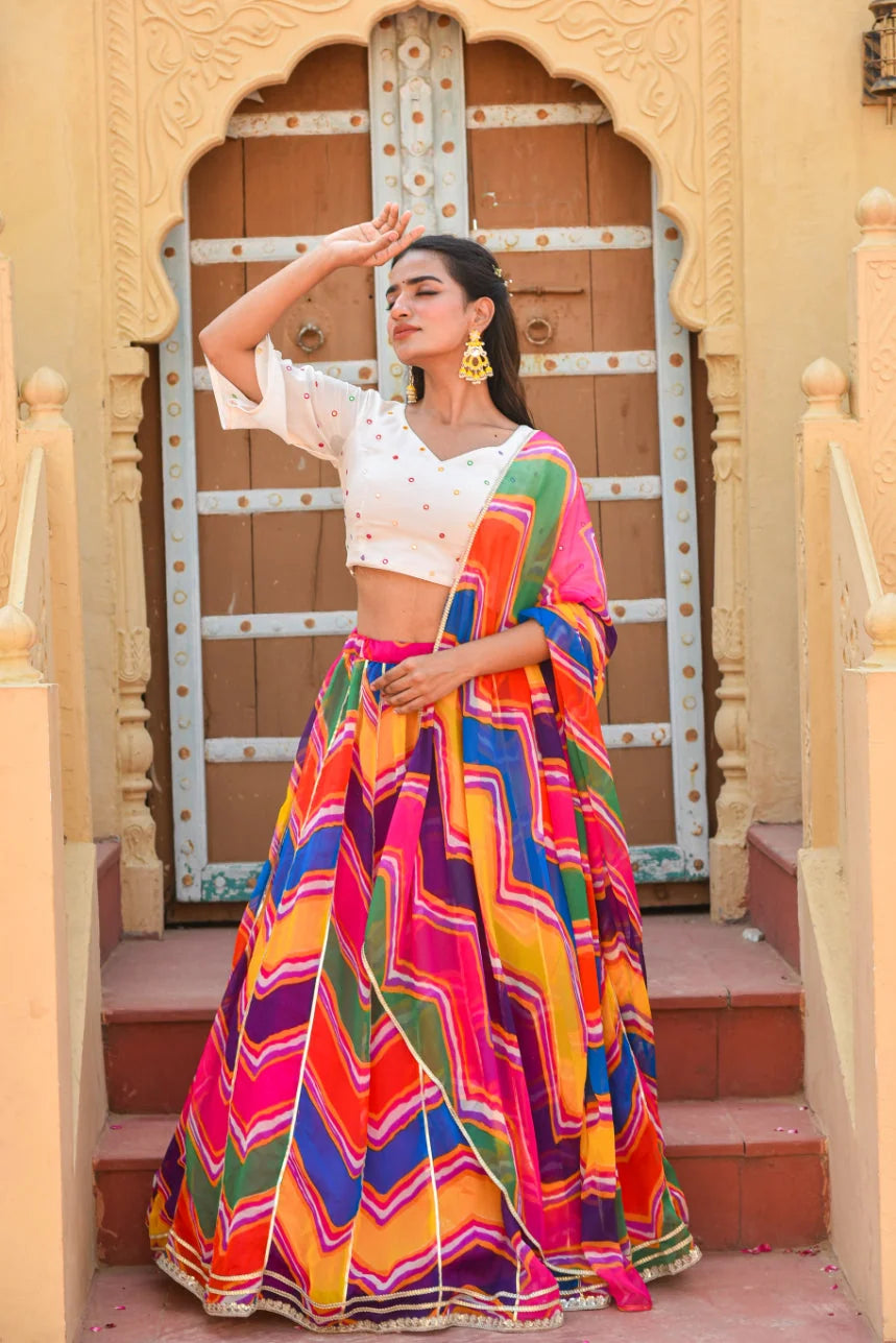 Pachrangi Umbrella Cute Lehenga Set