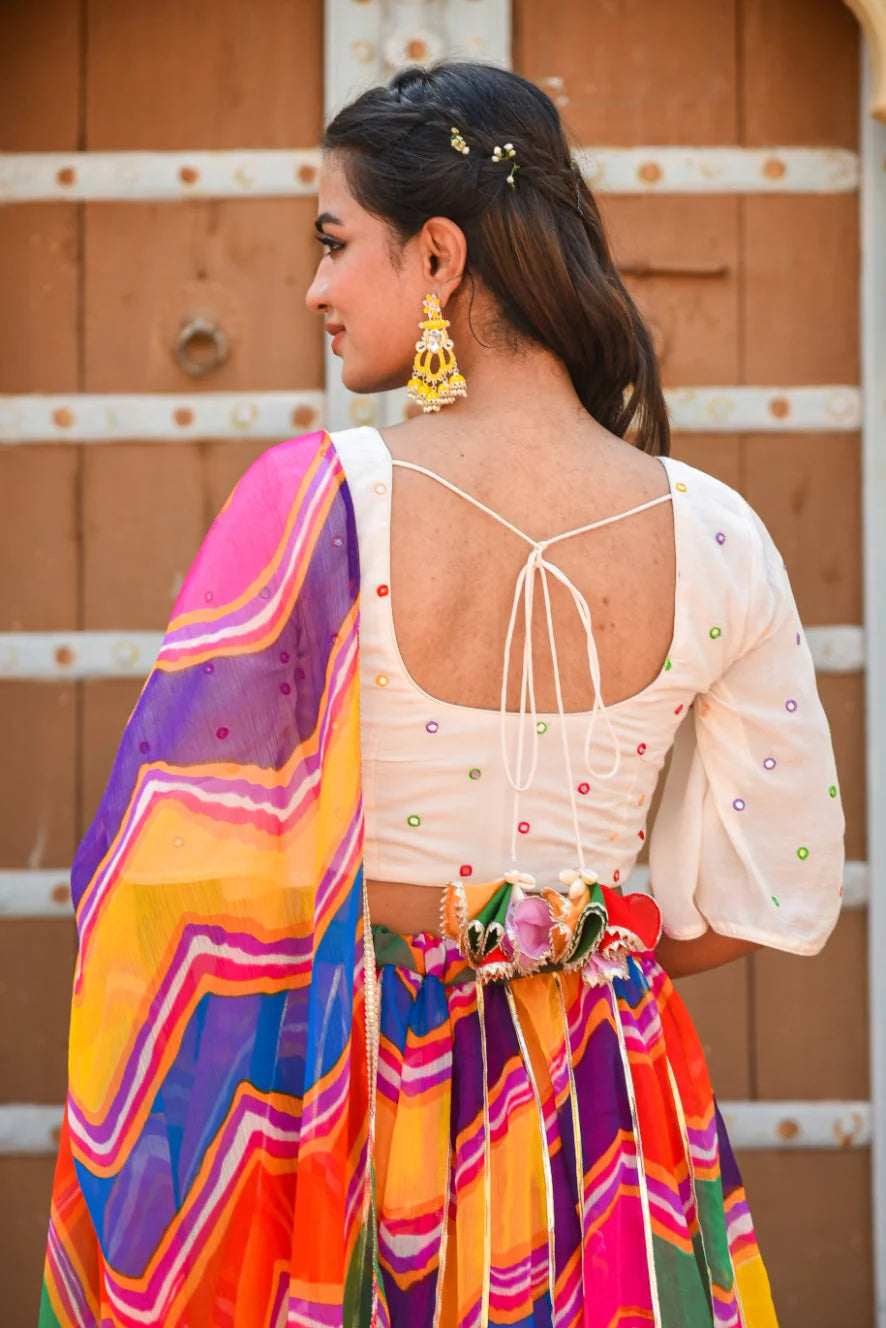 Pachrangi Umbrella Cute Lehenga Set