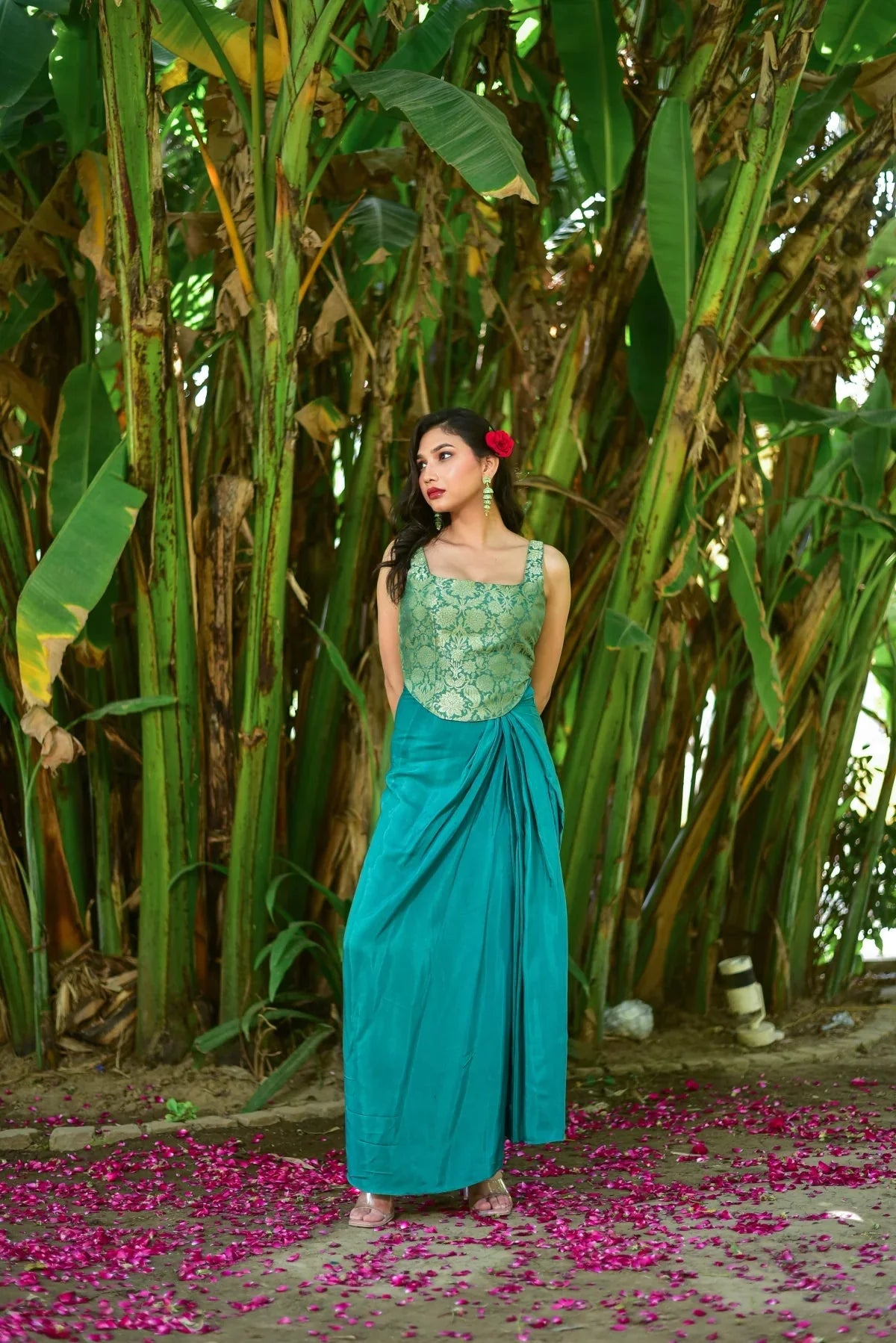 Green Goddess Brocade Set