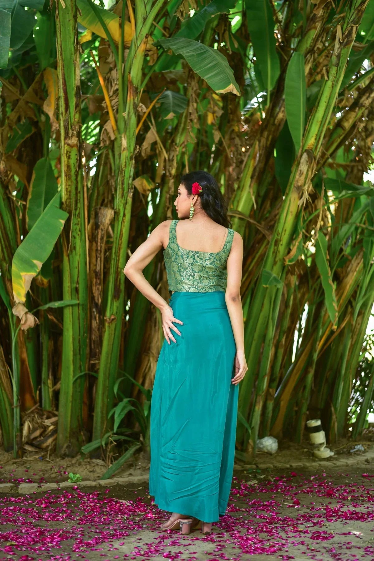 Green Goddess Brocade Set