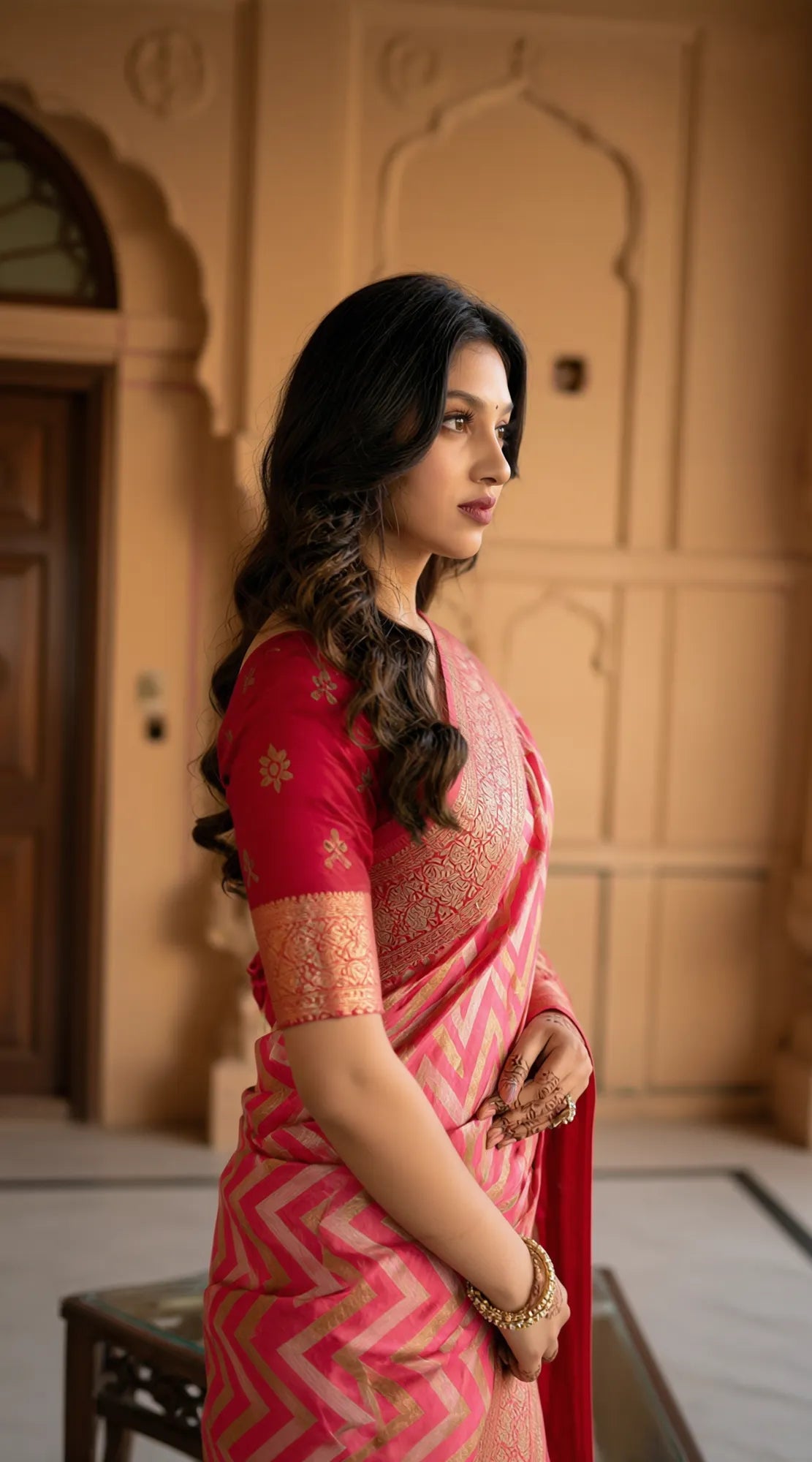 The Resilient Rainy Day Co-ord Set: Elegance by Saroj Jain - Saroj Jain Monsoon Romance