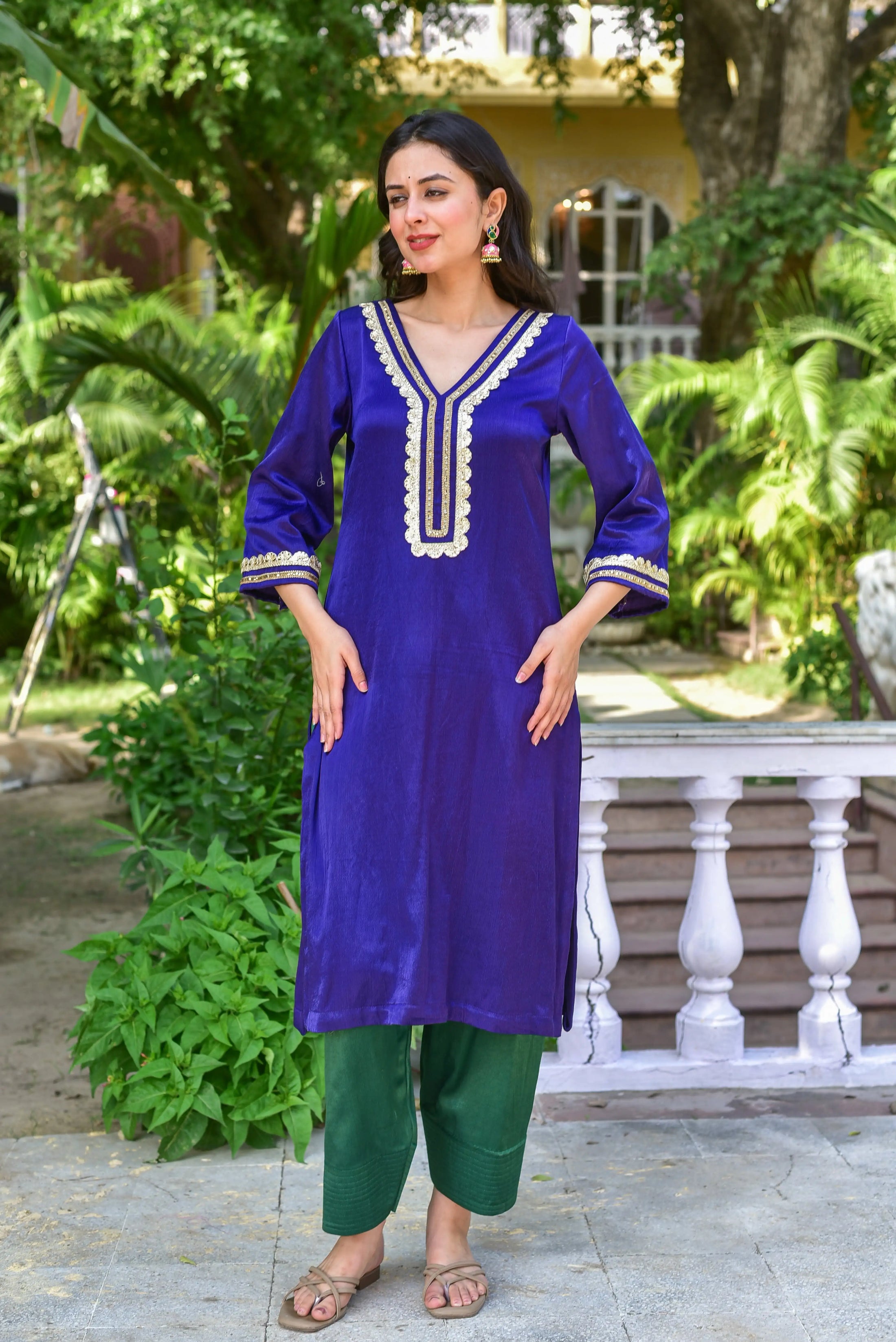 The Truffle Silk Ensemble - front view