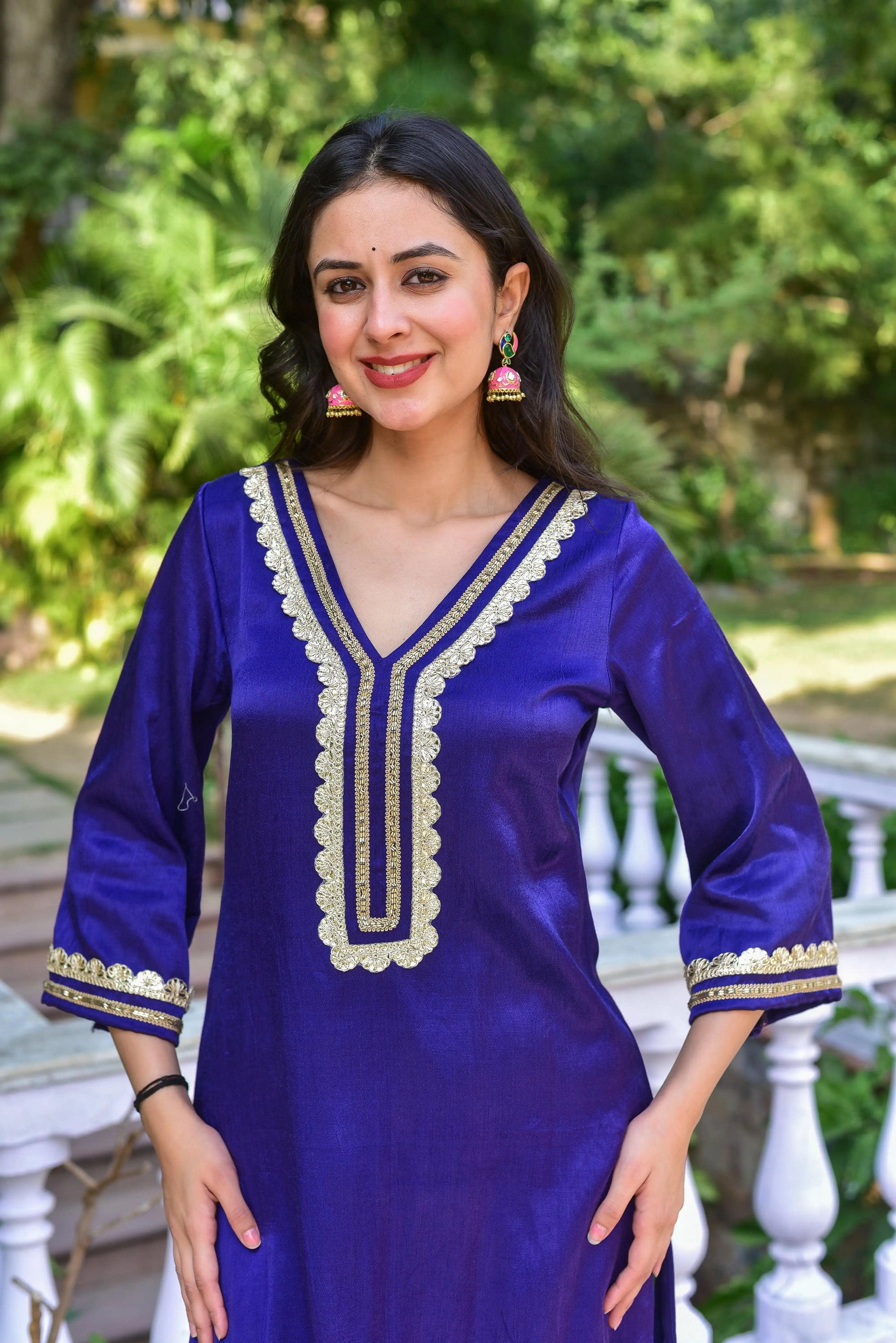 The Truffle Silk Ensemble - side view