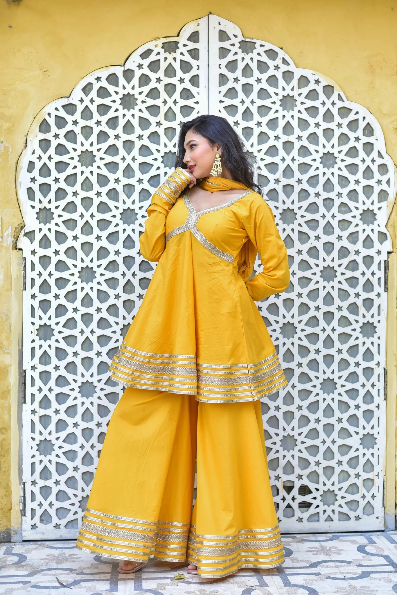Peet Amber Sharara Suit Set