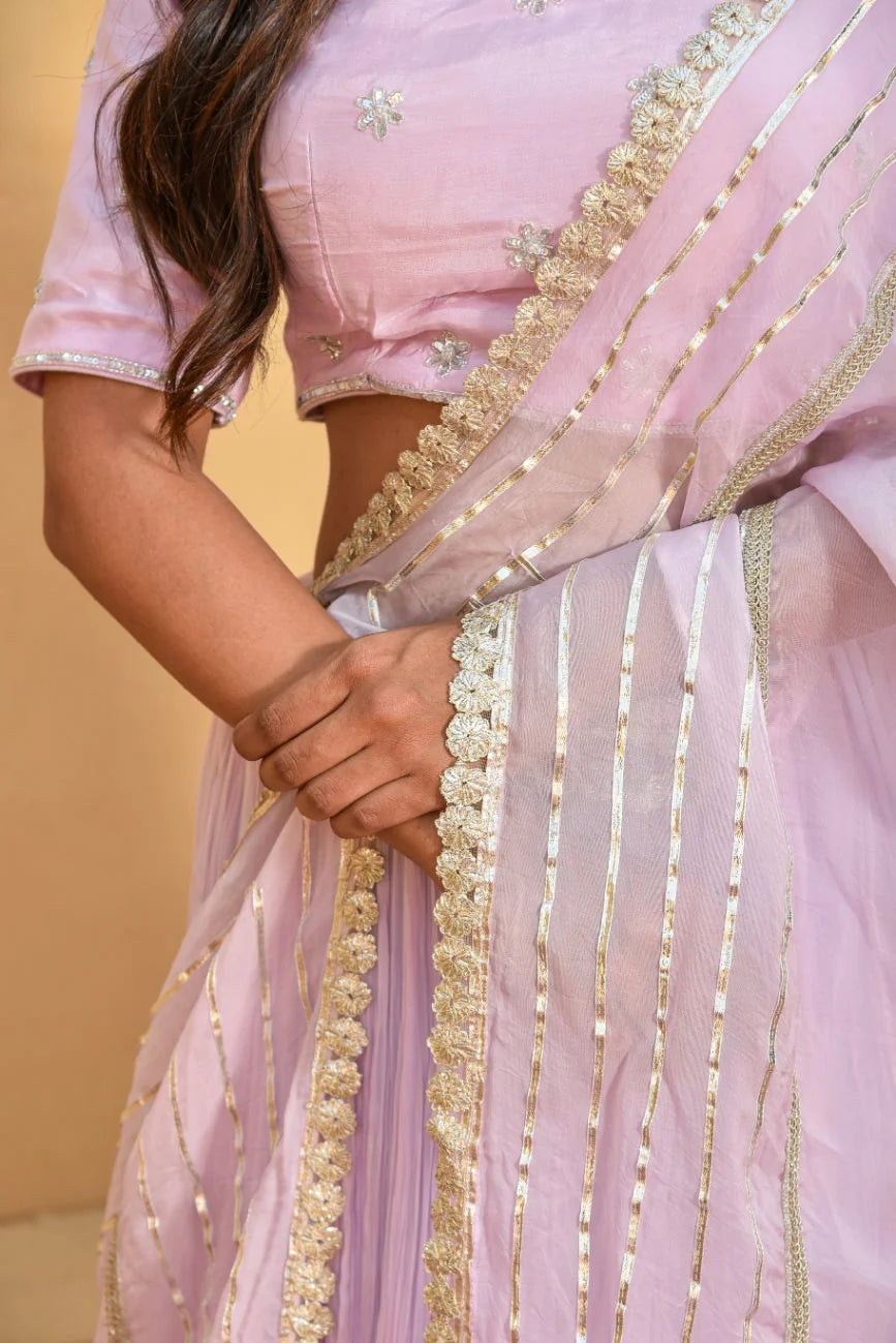 Lilac Heavy Lehenga Set